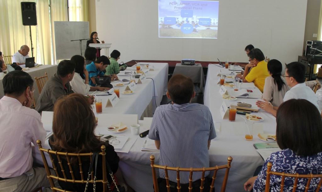 Cristina Ellana of the provincial government of Nueva Ecija presents the Provincial Commodity Investment Plan (PCIP) before the members of the  Central Luzon Regional Project Advisory Board (RPAB) on August 19 at King’s Royale in Bacolor, Pampanga.