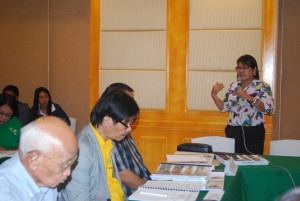 Dr. Joyce S. Wendam , RPCO 6 focal person (right) during the RPAB Review with 