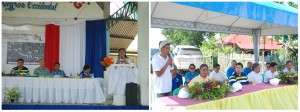 Testimonials of Ms. Liezel Dalin School Head of Sitio Vergara Elementary School (Left) and of Mr. Leonardo Santiana, farmer representative from Sitio Aluyan