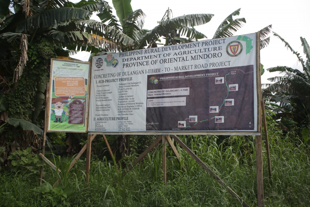 Sub-project information poster and Grievance Redress Mechanism poster. (Photo by: Kathrino Resurreccion, DA-PRDP)