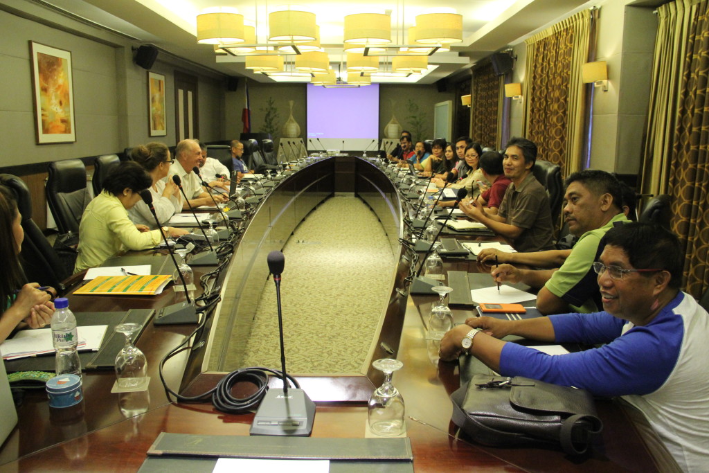 The World Bank experts, NPCO, PSO, and RPCO component and unit heads discuss the findings of the breakout sessions and site visits and recommends procedures and strategies to improve the Project implementation during an exit conference in Avenue Plaza Hotel in Naga City on April 12, 2016 which concludes the World Bank 2nd Implementation Support Mission to PRDP South Luzon. (Photo Credit: Eduardo D. Collantes Jr.)