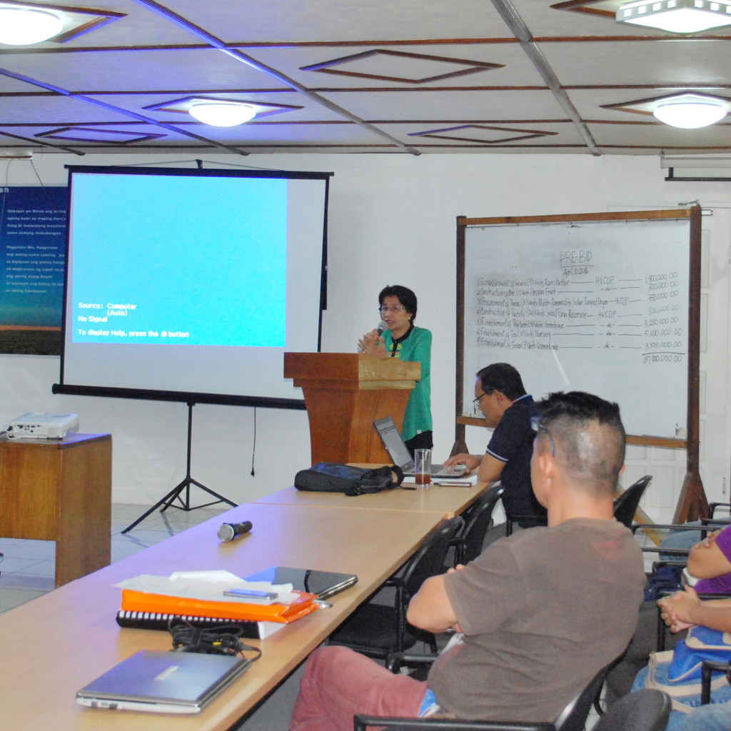 RED Vilma M. Dimaculangan gave an inspirational message and why they will re-endorse the projects. (Photo by Bryan G. Arcilla, DA-RFO 4A RAFID)