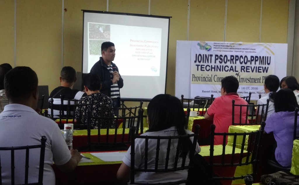PRDP South Luzon Rey B. Lara underscores that it’s high time to implement the Provincial Commodity Investment Plans (PCIPs) during the Joint PSO-RPCO-PPMIU Technical Review of PCIP held on June 14-17, 2016 in Naga City. 