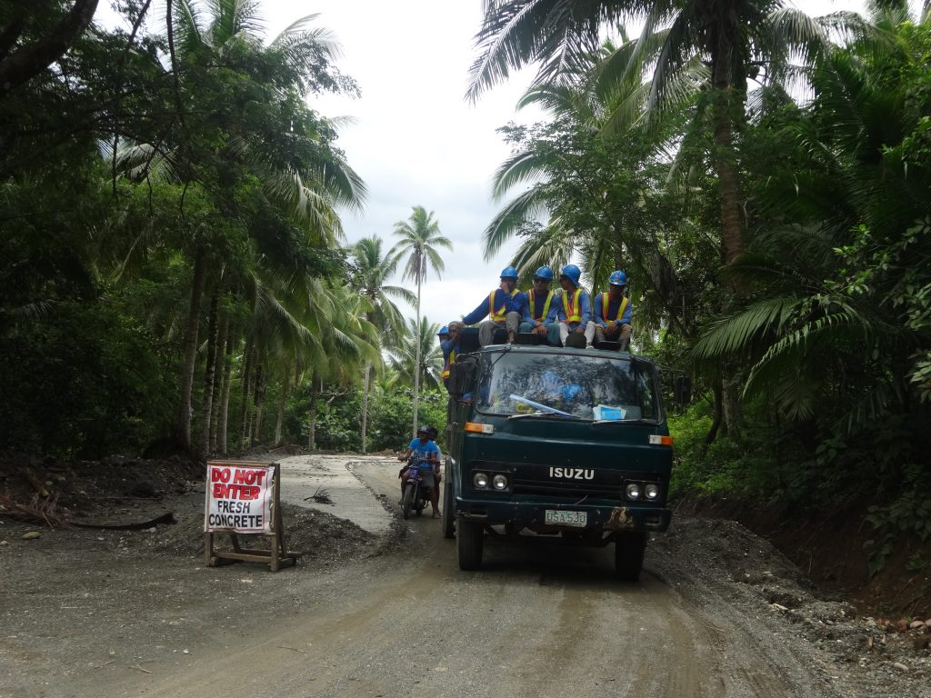Rehabilitation/Improvement of Pistola-Tablon Road with 3 Units Bridges in Oas, Albay is on track with 75.56 percent physical accomplishment as of September 15, 2016.