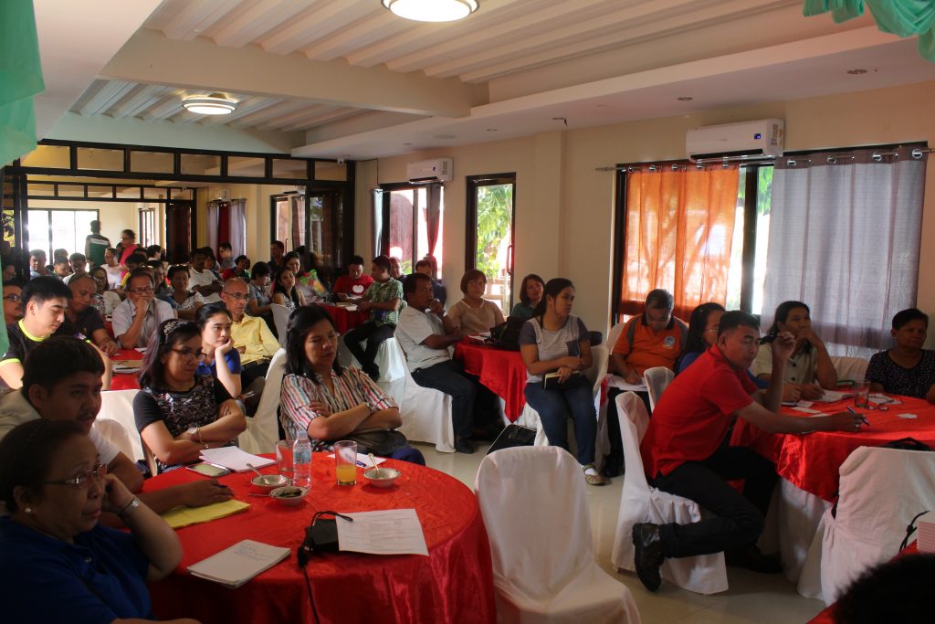 LGU and Proponent Group representatives attended the four day workshop.