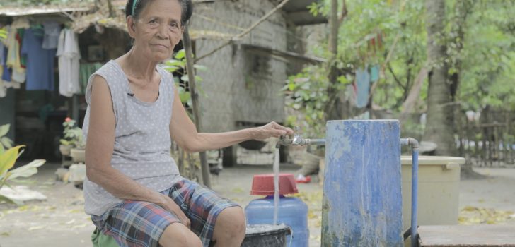 TERESITA PACATE of Barangay Dukay is one of the residents enjoying the potable water supply (PWS) system in their purok. An extension of an existing PWS system from MRDP, the project aims to bring safe and accessible water supply to more households in Esperanza, Sultan Kudarat. Photo by Gian Enrique